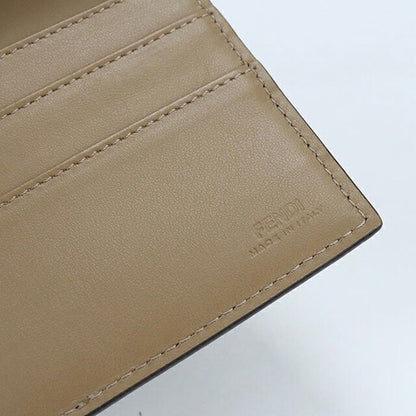 中古 フェンディ 長財布二折 メンズ ブランド FENDI ダイアゴナル 7M0264 AJF8 ブラウン USDFE116273011