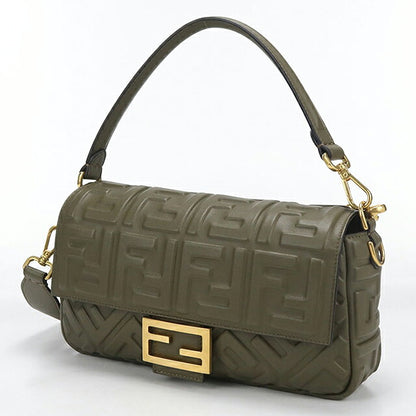 中古 フェンディ ハンドバッグ レディース ブランド FENDI バゲット 2WAY 8BR600 カーキ USDFE116455011