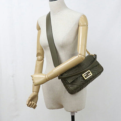 中古 フェンディ ハンドバッグ レディース ブランド FENDI バゲット 2WAY 8BR600 カーキ USDFE116455011