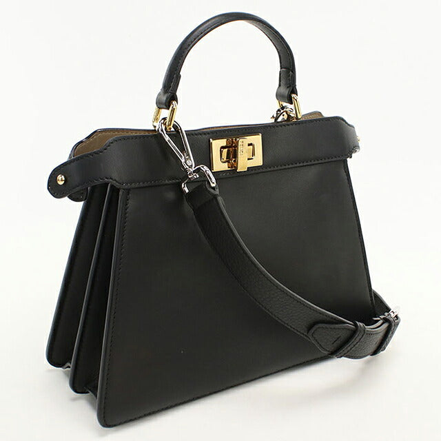中古 フェンディ ハンドバッグ レディース ブランド FENDI ピーカブー 2WAY 8BN327 ブラック USDFE116743011