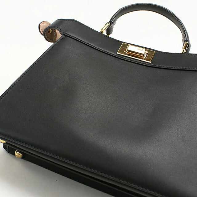 中古 フェンディ ハンドバッグ レディース ブランド FENDI ピーカブー 2WAY 8BN327 ブラック USDFE116743011