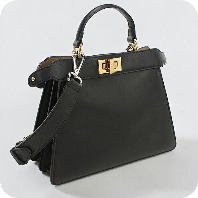 中古 フェンディ ハンドバッグ レディース ブランド FENDI ピーカブー 2WAY 8BN327 ブラック USDFE116743011
