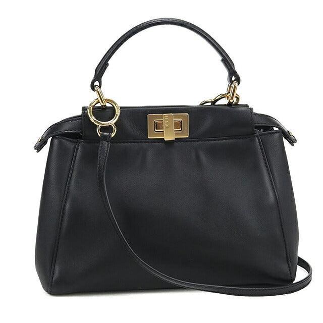 中古 フェンディ ハンドバッグ レディース ブランド FENDI ピーカブー 2WAY 8BN244 ブラック USDFE117361011