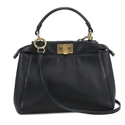 中古 フェンディ ハンドバッグ レディース ブランド FENDI ピーカブー 2WAY 8BN244 ブラック USDFE117361011