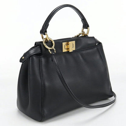 中古 フェンディ ハンドバッグ レディース ブランド FENDI ピーカブー 2WAY 8BN244 ブラック USDFE117361011
