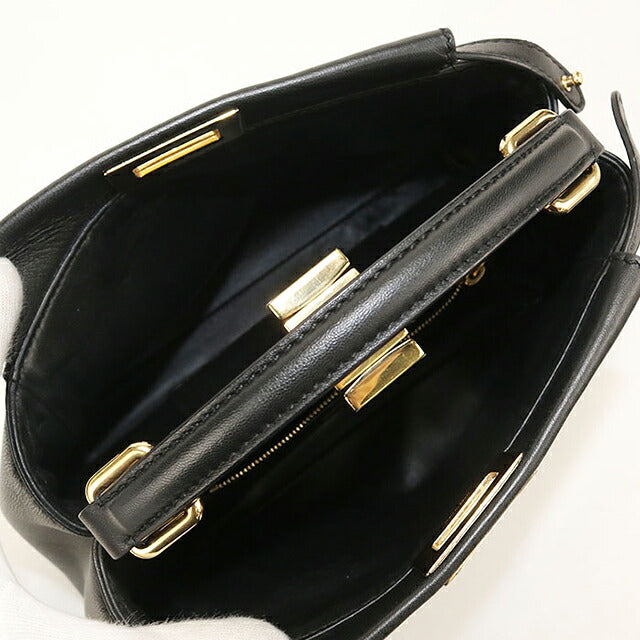 中古 フェンディ ハンドバッグ レディース ブランド FENDI ピーカブー 2WAY 8BN244 ブラック USDFE117361011