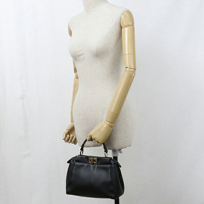 中古 フェンディ ハンドバッグ レディース ブランド FENDI ピーカブー 2WAY 8BN244 ブラック USDFE117361011