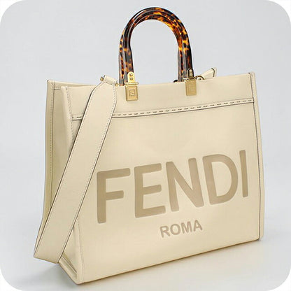 中古 フェンディ トートバッグ レディース ブランド FENDI  サンシャイン ミディアム 8BH386 ホワイト USDFE117487011