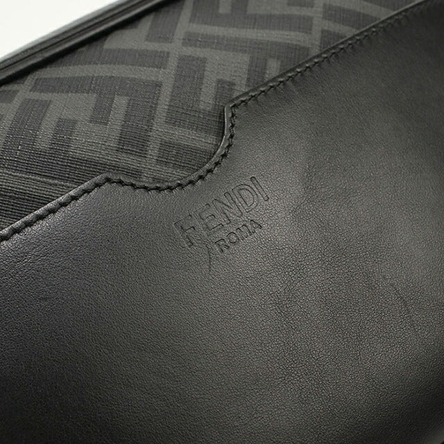 中古 フェンディ ショルダーバッグ メンズ ブランド FENDI ズッカ カメラケース 7M0286 ブラック USDFE117516011