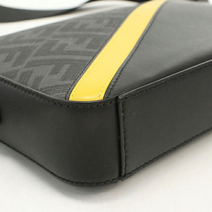 中古 フェンディ ショルダーバッグ メンズ ブランド FENDI ダイアゴナル カメラケース 7M0286 ブラック USDFE117560011