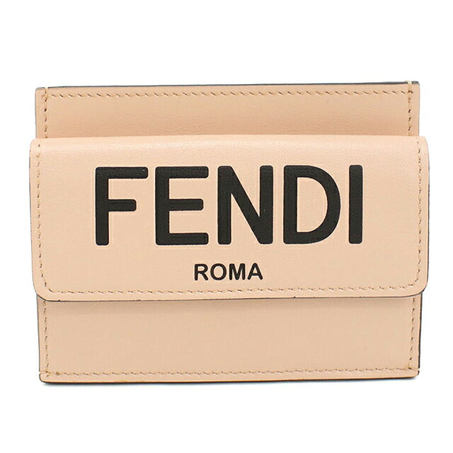 中古 フェンディ カードケース コンパクト レディース ブランド FENDI フェンディ ローマ  8M0423 ピンク USDFE117691011