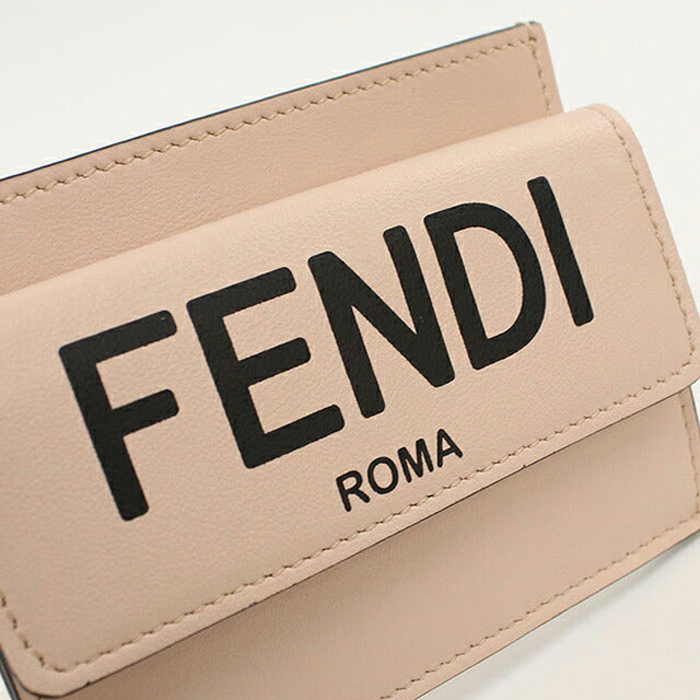 中古 フェンディ カードケース コンパクト レディース ブランド FENDI フェンディ ローマ  8M0423 ピンク USDFE117691011
