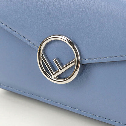中古 フェンディ 三つ折り財布 三折財布 コンパクト レディース ブランド FENDI エフイズフェンディ  8M0395 ブルー USDFE118364011