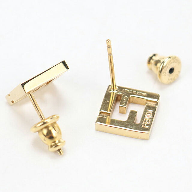 中古 フェンディ ピアス レディース ブランド FENDI  フォーエバーフェンディ 8AK320 ブラック アクセサリー USDFE118392011