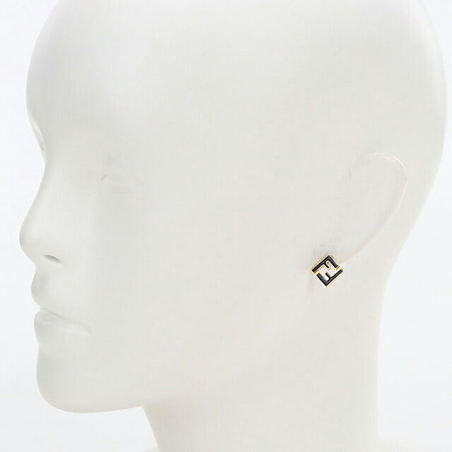 中古 フェンディ ピアス レディース ブランド FENDI  フォーエバーフェンディ 8AK320 ブラック アクセサリー USDFE118392011