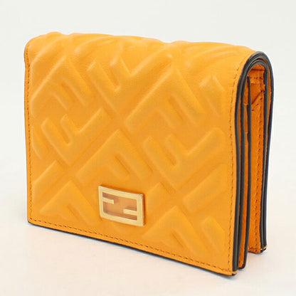 フェンディ 二つ折り財布 二折財布 コンパクト レディース ブランド FENDI バゲット  8M0420 オレンジ USDFE118569011