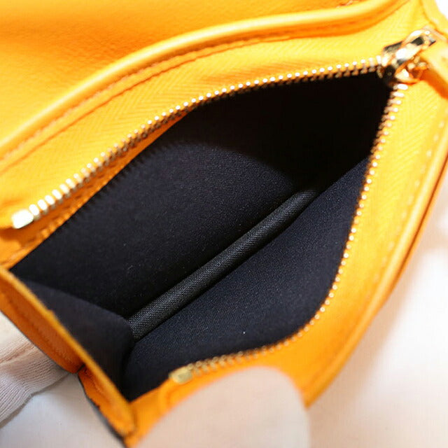フェンディ 二つ折り財布 二折財布 コンパクト レディース ブランド FENDI バゲット  8M0420 オレンジ USDFE118569011