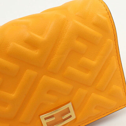 フェンディ 二つ折り財布 二折財布 コンパクト レディース ブランド FENDI バゲット  8M0420 オレンジ USDFE118569011