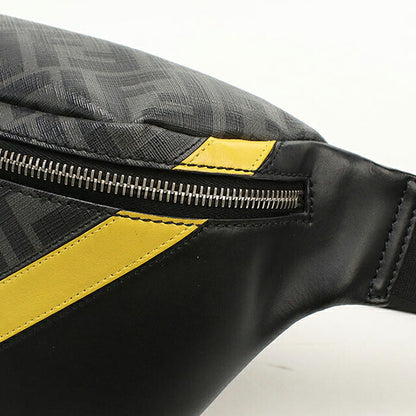 フェンディ ボディバッグ メンズ ブランド FENDI ダイアゴナル ベルトバッグ 7VA434 ブラック USDFE118732011
