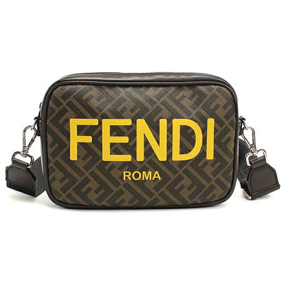 フェンディ 斜め掛け ショルダーバッグ メンズ ブランド FENDI FENDI ローマ カメラケース 7M0286 ブラウン USDFE118738011
