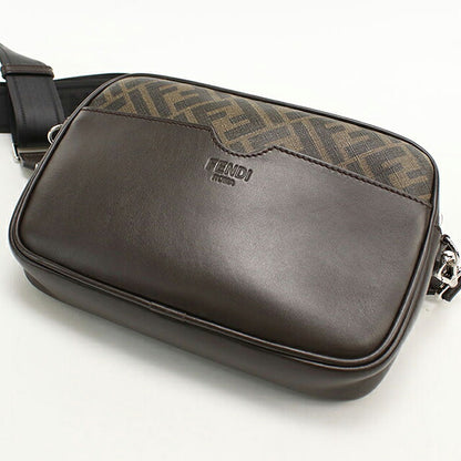 フェンディ 斜め掛け ショルダーバッグ メンズ ブランド FENDI FENDI ローマ カメラケース 7M0286 ブラウン USDFE118738011