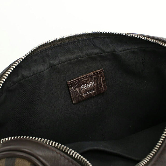 フェンディ 斜め掛け ショルダーバッグ メンズ ブランド FENDI FENDI ローマ カメラケース 7M0286 ブラウン USDFE118738011
