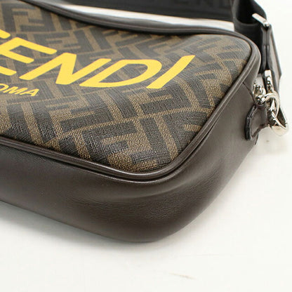 フェンディ 斜め掛け ショルダーバッグ メンズ ブランド FENDI FENDI ローマ カメラケース 7M0286 ブラウン USDFE118738011