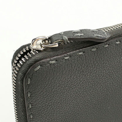 フェンディ 長財布ラウンドファスナー メンズ ブランド FENDI セレリア  7M0210 グレー USDFE119175011