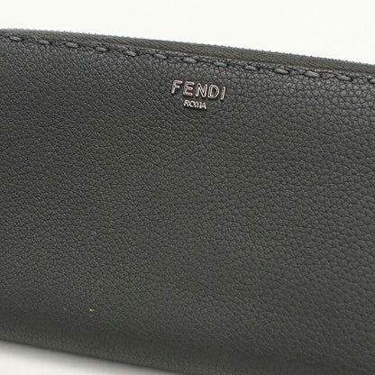 フェンディ 長財布ラウンドファスナー メンズ ブランド FENDI セレリア  7M0210 グレー USDFE119175011