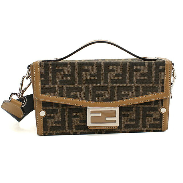 フェンディ ハンドバッグ メンズ ブランド FENDI バゲット ソフトトランク 2WAY 7VA565 AFBV ブラウン USDFE119327011