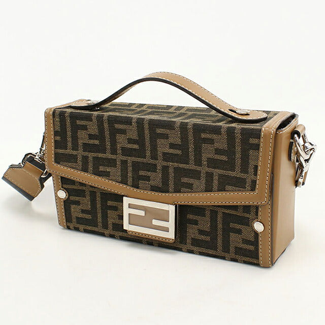 フェンディ ハンドバッグ メンズ ブランド FENDI バゲット ソフトトランク 2WAY 7VA565 AFBV ブラウン USDFE119327011