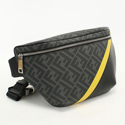 フェンディ ボディバッグ メンズ ブランド FENDI ダイアゴナル ベルトバッグ 7VA562 ALKA ブラック USDFE119364011
