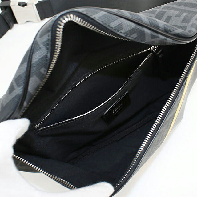フェンディ ボディバッグ メンズ ブランド FENDI ダイアゴナル ベルトバッグ 7VA562 ALKA ブラック USDFE119364011