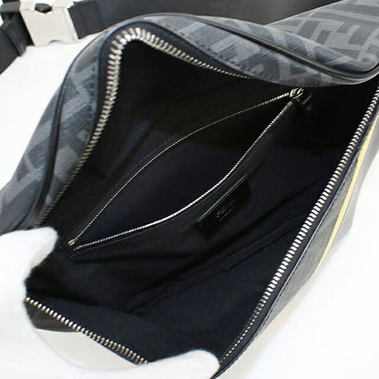 フェンディ ボディバッグ メンズ ブランド FENDI ダイアゴナル ベルトバッグ 7VA562 ALKA ブラック USDFE119364011