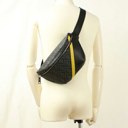 フェンディ ボディバッグ メンズ ブランド FENDI ダイアゴナル ベルトバッグ 7VA562 ALKA ブラック USDFE119364011