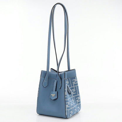 中古 フェンディ ショルダーバッグ レディース ブランド FENDI ズッカ オリガミ ミニ 8BS083 AUQ7 F1SKL ブルー USDFE119408011