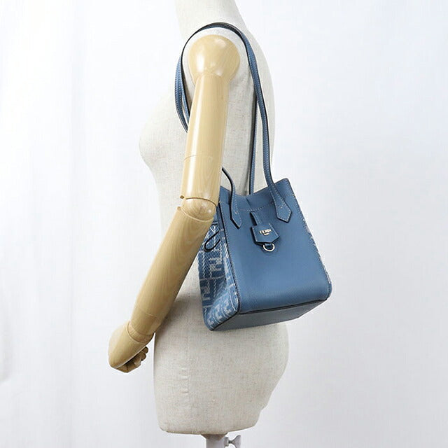 中古 フェンディ ショルダーバッグ レディース ブランド FENDI ズッカ オリガミ ミニ 8BS083 AUQ7 F1SKL ブルー USDFE119408011