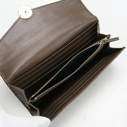 中古 フェンディ 長財布二折 レディース ブランド FENDI エフ イズ フェンディ コンチネンタルウォレット レザー 8M0251 AAFM ブラウン USDFE119425011
