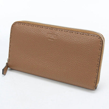 中古 フェンディ 長財布ラウンドファスナー レディース ブランド FENDI セレリア  8M0299 SFR ブラウン USDFE119433011