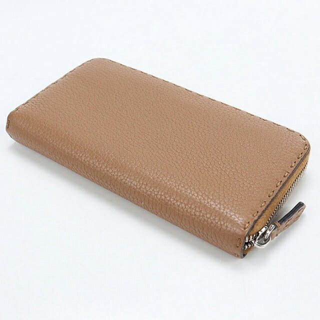 中古 フェンディ 長財布ラウンドファスナー レディース ブランド FENDI セレリア  8M0299 SFR ブラウン USDFE119433011