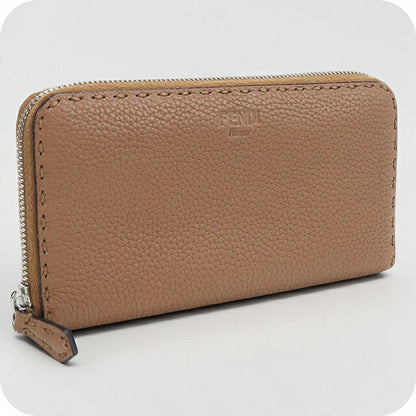 中古 フェンディ 長財布ラウンドファスナー レディース ブランド FENDI セレリア  8M0299 SFR ブラウン USDFE119433011