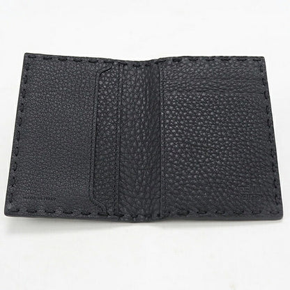 中古 フェンディ カードケース コンパクト メンズ ブランド FENDI セレリア  7M0349 AP3B ブラック USDFE119440011