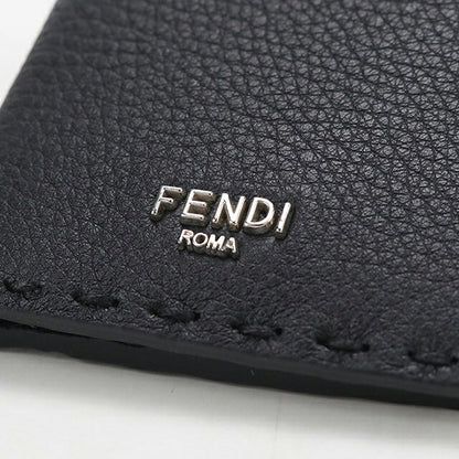中古 フェンディ カードケース コンパクト メンズ ブランド FENDI セレリア  7M0349 AP3B ブラック USDFE119440011
