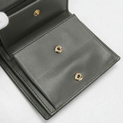 中古 フェンディ 二つ折り財布 二折財布 コンパクト レディース ブランド FENDI エフ イズ フェンディ スモール ウォレット 8M0387 カーキ USDFE119449011