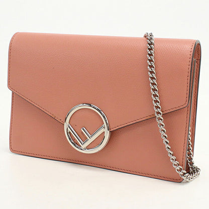 中古 フェンディ チェーンウォレット レディース ブランド FENDI エフ イズ フェンディ  8BS006 ピンク USDFE119456011