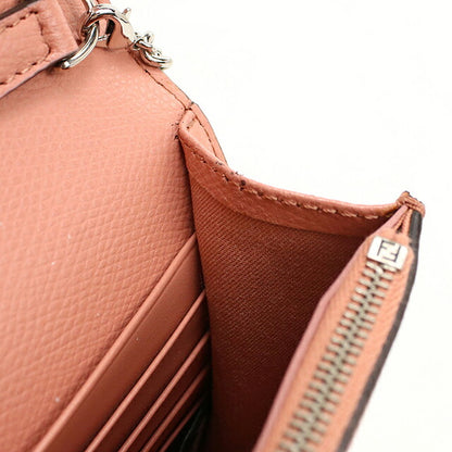 中古 フェンディ チェーンウォレット レディース ブランド FENDI エフ イズ フェンディ  8BS006 ピンク USDFE119456011