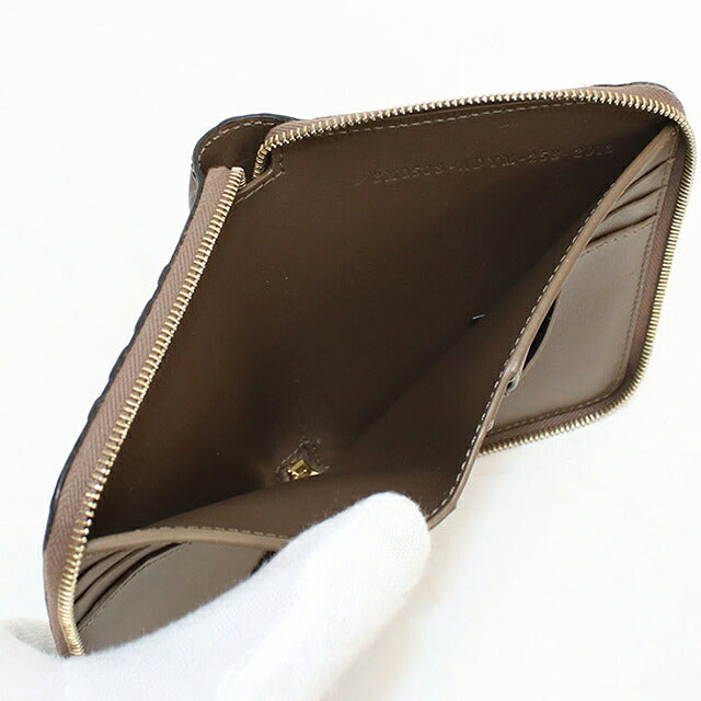中古 フェンディ 二つ折り財布 二折財布 コンパクト レディース ブランド FENDI FFダイヤモンド  8M0508 ブラウン USDFE119777011