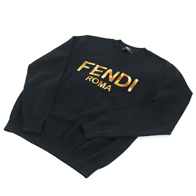 中古 フェンディ ニット メンズ ブランド FENDI  ニット FAE536 ABT9 ブラック USDFE120217011