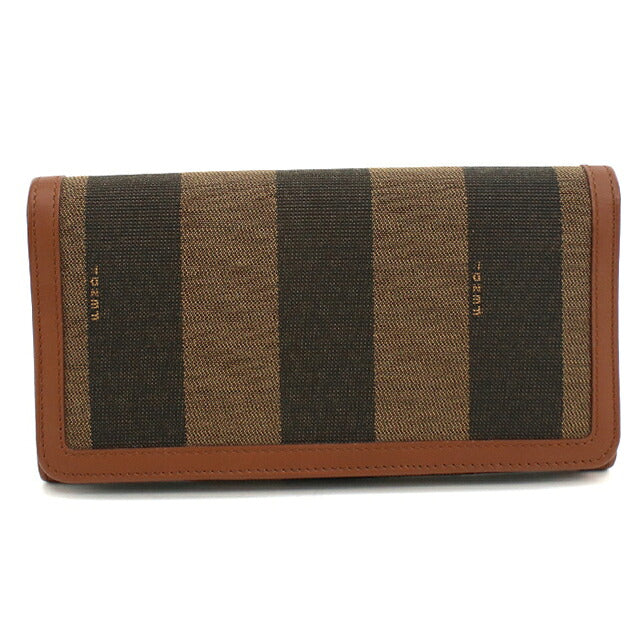 中古 フェンディ 長財布二折 レディース ブランド FENDI ペカン  8M0298 ブラウン USDFE120528011