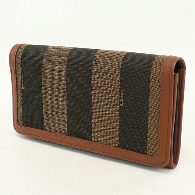 中古 フェンディ 長財布二折 レディース ブランド FENDI ペカン  8M0298 ブラウン USDFE120528011